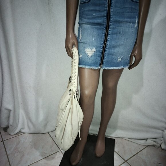 Christopher Kon Alanna Cream Colored Hobo Leather Bag - Picture 10 of 16